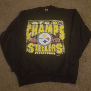 Vintage 1996 Pittsburgh Steelers AFC Champs Crewneck